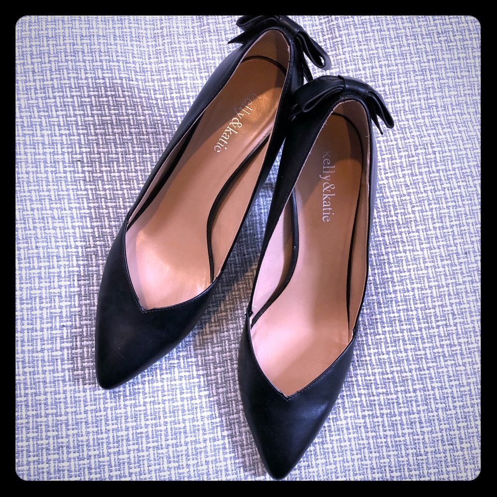 Kelly & Katie bow detail heels